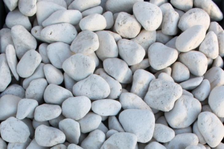 Белая галька галтовка (20-40 мм.)  купить в Казани от производителя, без посредников