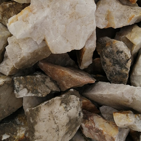 фото Кварц ( фр. 70-100 мм)  купить в Казани в интернет-портале КАМЕНЬ КЛУБ