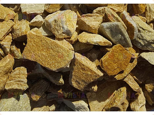 Kamenclub.ru: Щебень крошка желтый (ЗЛАТОЛИТ) фр. 20-40 мм.  купить в Казани златолит бежевый, золотистый, желтый декоративная каменная крошка 10800 руб/т   фото КАМЕНЬ КЛУБ