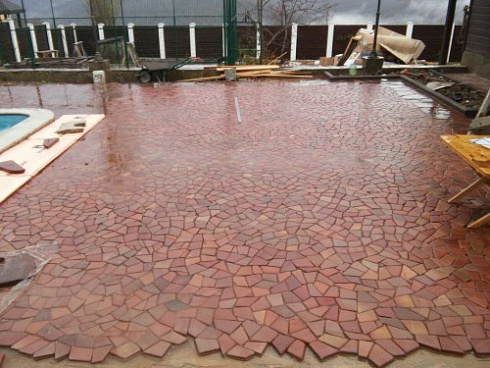 Kamenclub.ru: Песчаник брусчатка (Готика) art PSK-L-01  купить в Казани    2600 руб/кв.м    фото КАМЕНЬ КЛУБ