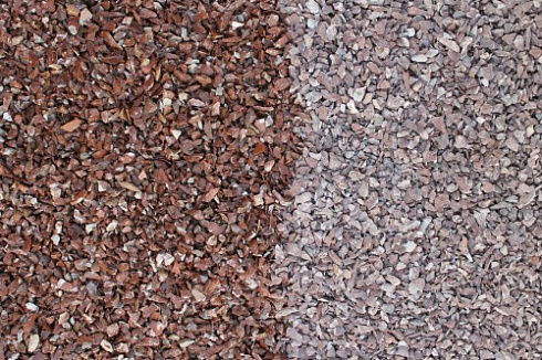 Kamenclub.ru: Мраморная крошка (щебень крошка розовый) фр. 5-10 мм.  купить в Казани мрамор розовый, красный щебень колотый ландшафтный декоративный  11000 руб/т   фото КАМЕНЬ КЛУБ