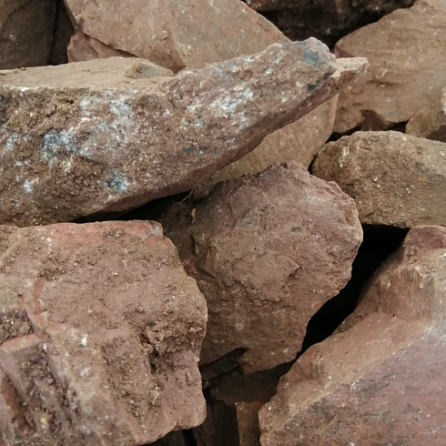 фото Яшма красная  (фр. 70-100 мм)  купить в Казани в интернет-портале КАМЕНЬ КЛУБ