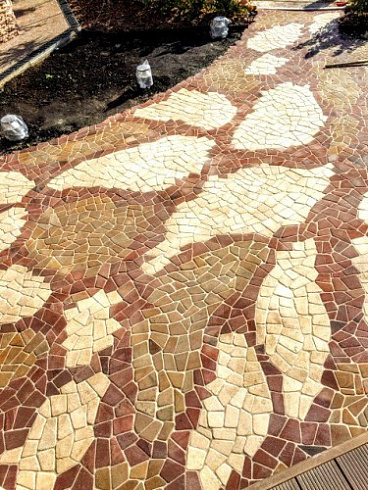 Kamenclub.ru: Песчаник брусчатка (Готика) art PSG-L-01  купить в Казани    2300 руб/кв.м   фото КАМЕНЬ КЛУБ