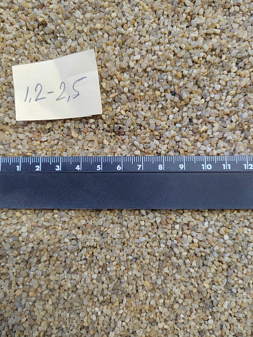 Кварцевый песок сухой фракцинированный фр. 1,2-2,5 мм.  купить в Казани фото Камень Клуб