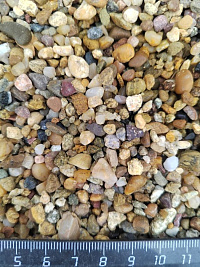Галька речная окат (рыжая) фр.3-5 мм купить в Казани  фото, отзывы на сайте Камень Клуб