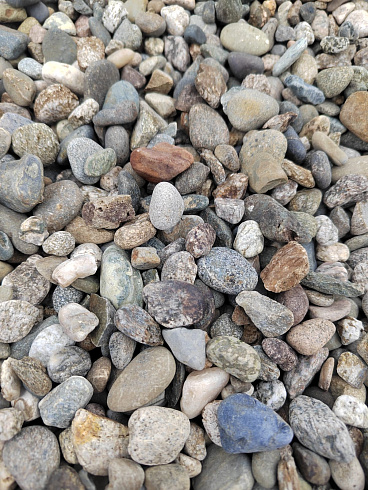 Kamenclub.ru: Галька речная окат (серая) фр.10-20 мм купить  в Казани галька речная серая, серый, темно-серый, светло-серый, коричневый ландшафтная декоративная речная окатанная округлая галька 5000 руб/т   фото КАМЕНЬ КЛУБ