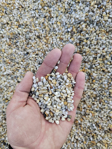 фото Галька крымская жемчужная фр. 3-5 мм. купить в Казани  в интернет-портале КАМЕНЬ КЛУБ