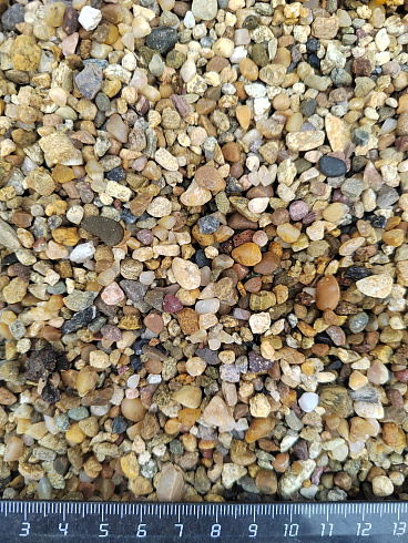 Галька речная окат (рыжая) фр.3-5 мм купить в Казани 