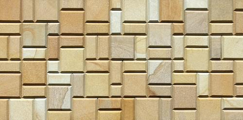 Kamenclub.ru: Песчаник (Римская кладка) art PSG-L-02  купить в Казани    3750 руб/кв.м   фото КАМЕНЬ КЛУБ