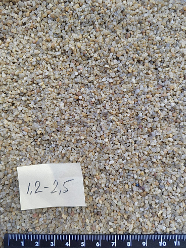 Кварцевый песок сухой фракцинированный фр. 1,2-2,5 мм.  купить в Казани фото Камень Клуб