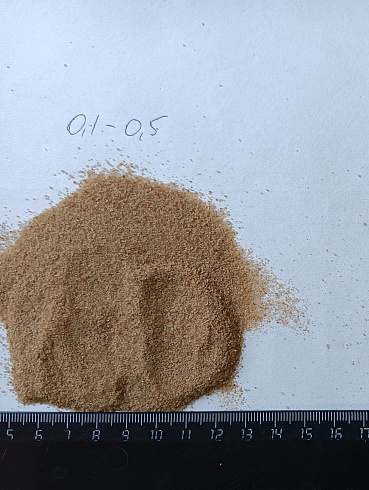 Кварцевый песок для площадок фр. 0,1-0,5 мм.  купить в Казани фото Камень Клуб