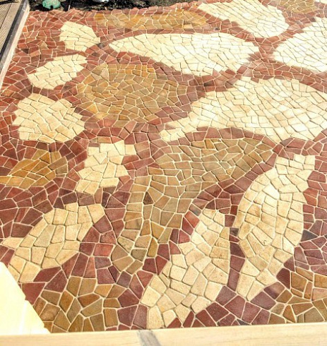 Kamenclub.ru: Песчаник брусчатка (Готика) art PSG-L-01  купить в Казани    2300 руб/кв.м   фото КАМЕНЬ КЛУБ