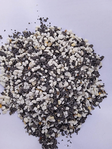 Kamenclub.ru: Мраморная крошка (щебень крошка микс: белый-зеленый-розовый) фр. 3-5 мм.  купить в Казани мрамор белый, зеленый, розовый мраморная декоративная крошка каменная 12000 руб/т   фото КАМЕНЬ КЛУБ