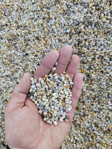 фото Галька крымская жемчужная фр. 3-5 мм. купить в Казани  в интернет-портале КАМЕНЬ КЛУБ